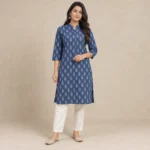 ডেমো অপরাজিতা ইন্ডিগো কুর্তি — সামনের দৃশ্য